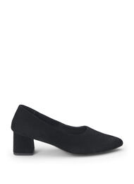 Wide fit - Pumps van suède, Black