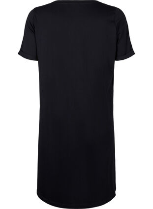 Zizzi Katoenen T-shirtjurk, Black, Packshot image number 1