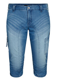 Slim fit capri jeans met zakken