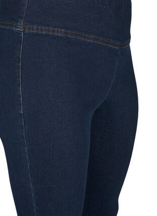 Zizzi Stretchy jeggings met hoge taille, Dark Blue, Packshot image number 2