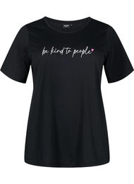 FLASH - T-shirt met motief, Black Be Kind