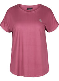 Effen gekleurd T-shirt voor sporten, Violet Quartz