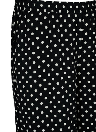 Zizzi Culotte broek met print, Black Dot, Packshot image number 2
