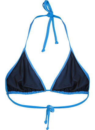 Zizzi Effen triangel bikinitopje, Nebulas Blue, Packshot image number 1