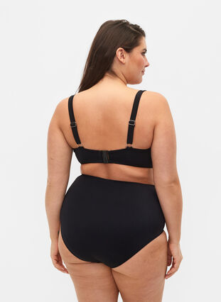 Zizzi Bikinibroekjes met hoge taille, Black, Model image number 1