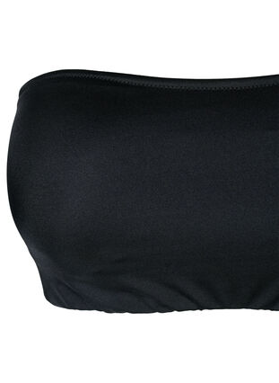 Zizzi Effen bandeau bikini top, Black, Packshot image number 2