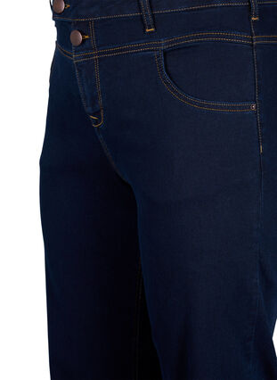 Zizzi Regular fit Gemma jeans met hoge taille, Blue denim, Packshot image number 2