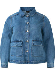 Denim overhemdjasje met zakken, Blue Denim