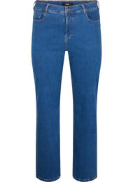  Gemma-jeans met hoge taille en rechte pasvorm, Dark blue