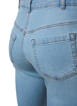 Zizzi Ellen bootcut jeans met hoge taille, Ex Lgt Blue, Packshot image number 3