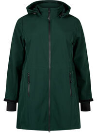 Softshell jack met afneembare capuchon