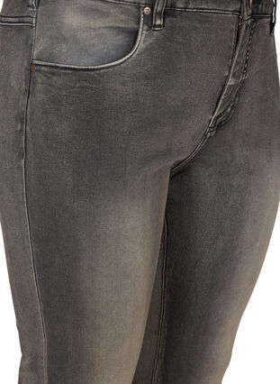 Zizzi Slim fit Emily jeans met normale taille, Dark Grey Denim, Packshot image number 2