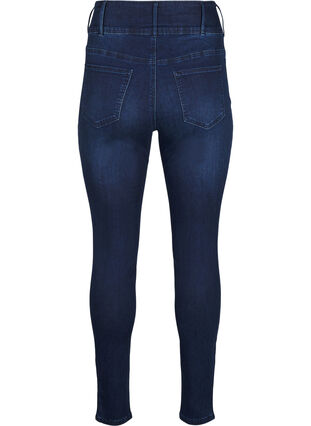 Zizzi Super slanke Bea jeans met extra hoge taille, Dark Blue, Packshot image number 1