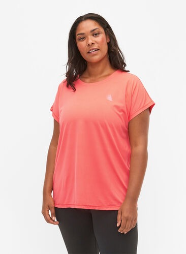 Zizzi Trainings T-shirt met korte mouwen, Dubarry, Model image number 0
