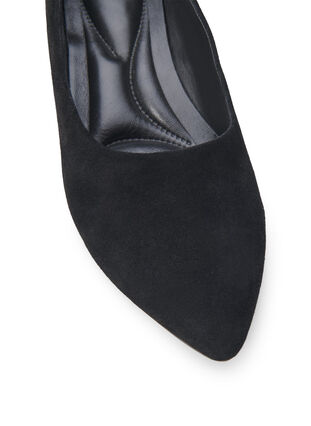 Zizzi Wide fit - Pumps van suède, Black, Packshot image number 3