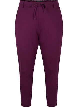 Zizzi Cropped Maddison broek, Potent Purple, Packshot image number 0