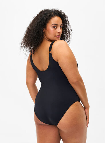 Zizzi Badpak met omslag, Black, Model image number 1