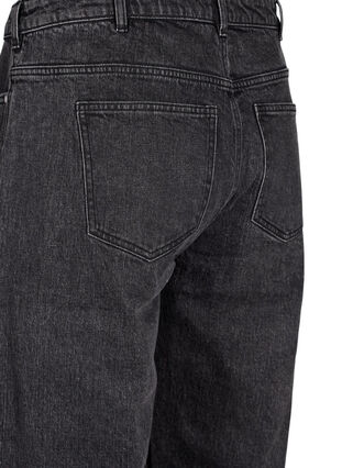 Zizzi Losse jeans met gekorte lengte, Dark Grey Denim, Packshot image number 3