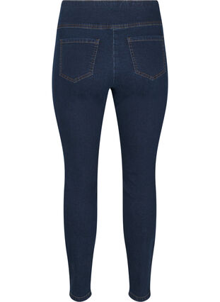 Zizzi Stretchy jeggings met hoge taille, Dark Blue, Packshot image number 1