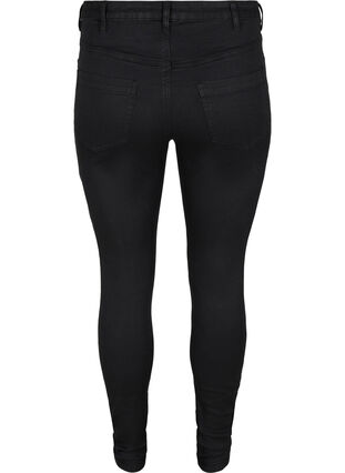 Zizzi Super slim Amy jeans met hoge taille, Black, Packshot image number 1