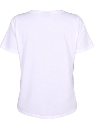 Zizzi FLASH - T-shirt met motief, Bright White Heart, Packshot image number 1