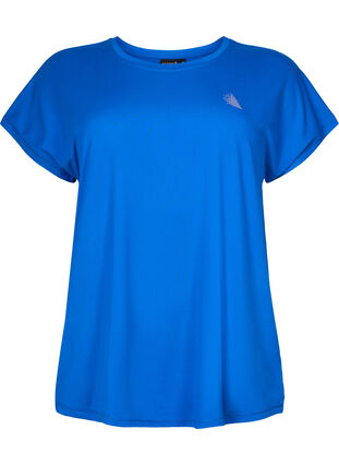 Zizzi Trainings T-shirt met korte mouwen, Lapis Blue, Packshot image number 0