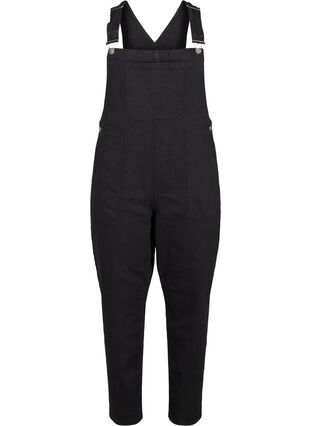 Zizzi Denim overalls, Black, Packshot image number 0