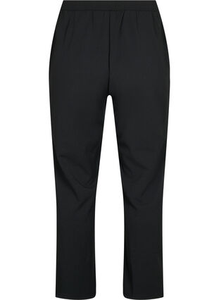 Zizzi FLASH - Broek met rechte pasvorm, Black, Packshot image number 1