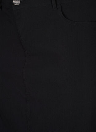 Zizzi Lange rok met split aan de voorkant, Black, Packshot image number 2