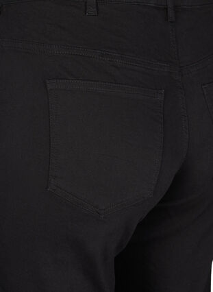 Zizzi  Gemma-jeans met hoge taille en rechte pasvorm, Black, Packshot image number 3