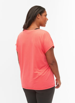 Zizzi Trainings T-shirt met korte mouwen, Dubarry, Model image number 1