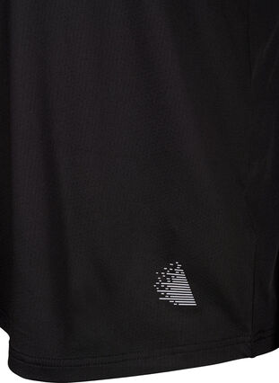 Zizzi Poloshirt met V-hals, Black, Packshot image number 3