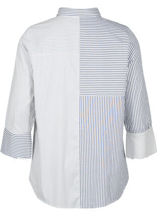 Zizzi Gestreept shirt met lange mouwen, Lava Smoke Stripe, Packshot image number 1