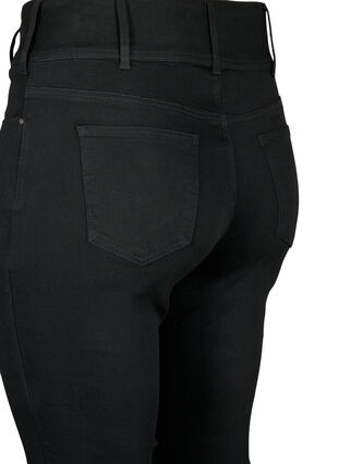 Zizzi Super slanke Bea jeans met extra hoge taille, Black, Packshot image number 3