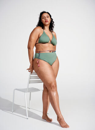 Zizzi Driehoeksbikini beha, Laurel Wreath, Image image number 1