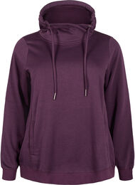 FLASH - Sweatshirt met hoge kraag, Plum Perfect