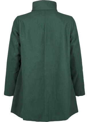 Zizzi Korte trenchcoat met A-lijn, Trekking Green Mel., Packshot image number 1