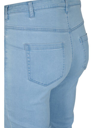 Zizzi Slim fit Emily jeans met normale taille, Ex Lt Blue, Packshot image number 3
