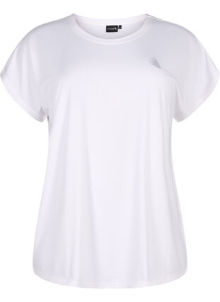 Zizzi Sport T-shirt met korte mouwen, Bright White, Packshot image number 0