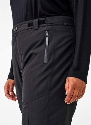 Zizzi Skibroek met zakken en verstelbare taille, Black, Model image number 3