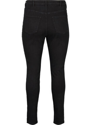 Zizzi Hoge taille Amy jeans met super slanke pasvorm, Black, Packshot image number 1