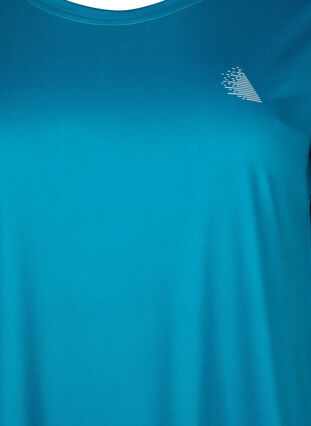 Zizzi Trainings-T-shirt met korte mouwen, Deep Lagoon, Packshot image number 2