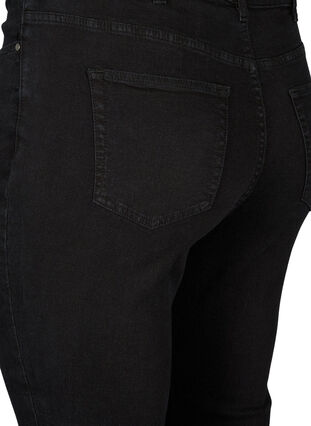 Zizzi Hoge taille Amy jeans met super slanke pasvorm, Black, Packshot image number 3