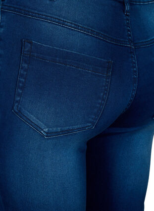Zizzi Super slim Amy jeans met hoge taille, Blue Denim, Packshot image number 3