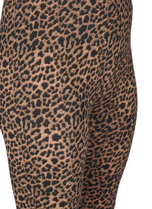 Zizzi Viscose leggings met luipaardprint, DARK LEO AOP, Packshot image number 2