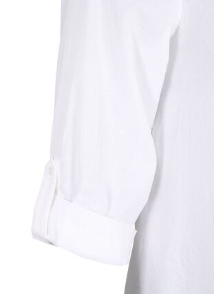 Zizzi FLASH - Shirt met gehaakt detail, Bright White, Packshot image number 3