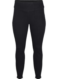 Stretchy jeggings met hoge taille, Black