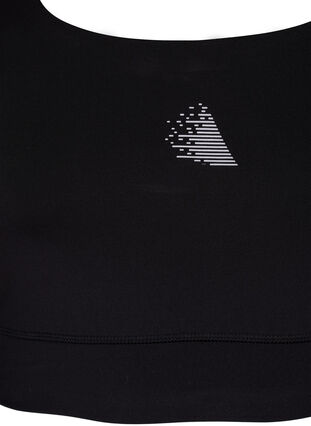 Zizzi Sportbeha met racerback, Black, Packshot image number 2