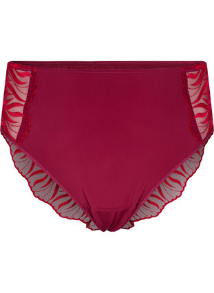 Zizzi Tai slip met borduursel en normale taille, Rhododendron, Packshot image number 0