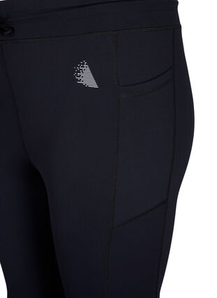 Zizzi 7/8 training panty met zakken, Black, Packshot image number 2